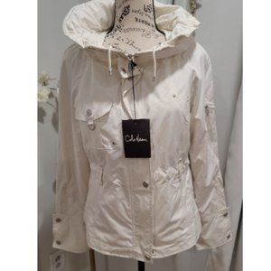 Cole Haan Short Packable Rain Jacket.